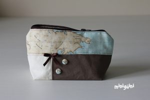 Neceser tela mapamundi